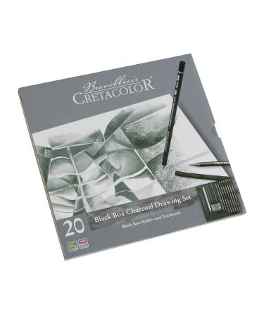 Cretacolor 400 30-Black Box 20-Piece Charcoal Set