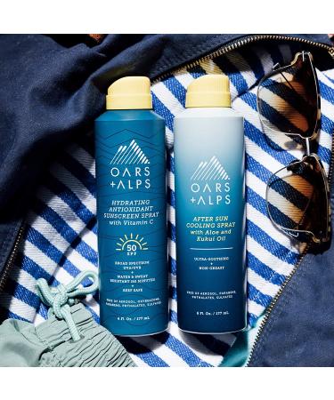 Oars + Alps After Sun Cooling Spray with Aloe Vera and Niacinamide - Green Tea Scent (6 Oz) - Buy Online on SooperMarket.com