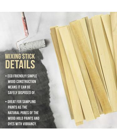 Craft and Paint Sticks - 12 Premium Wood Stirrers (Pack of 100) - Ideal for Epoxy Resin Mixing - Buy Online on SooperMarket.com