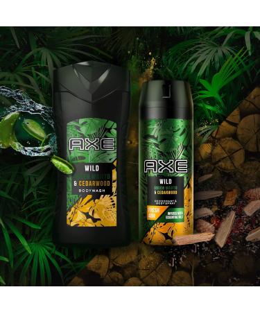 Axe Shower Gel Wild Mojito & Cedarwood - Long-Lasting Freshness & Fragrance (250ml 3-Pack) - Dermatologically Tested - Buy Online on SooperMarket.com