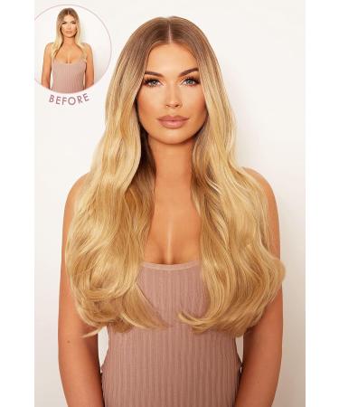 Lullabellz Super Thick Blow Dry Wavy Clip In Hair Extensions 5-Piece 22-Inch Length Light Blonde - Buy Online on SooperMarket.com