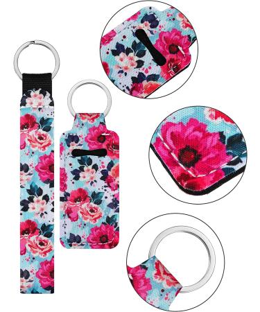 40-Piece Neoprene Chapstick Holder Keychains - Vibrant Lip Balm Pouch Lanyards for Women - Buy Online on SooperMarket.com