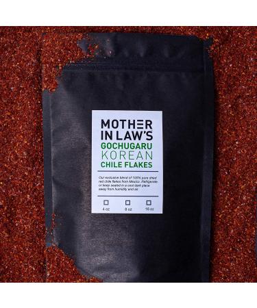 Premium Mother-In-Laws Gochugaru Korean Chile Flakes 8oz Bag - Medium Heat for Kimchi & Spicy Dishes - Buy Online on SooperMarket.com