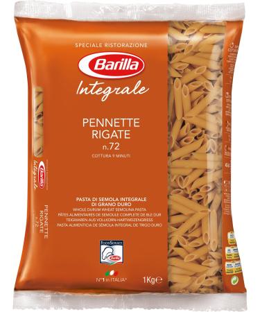 Barilla Wholemeal Pasta Pennette Rigate Integrale 1kg)