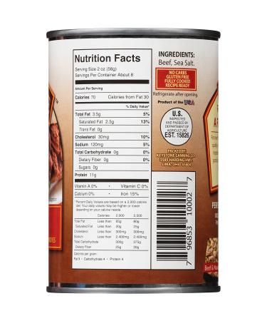 Keystone Meats All Natural Canned Beef - 14.5 oz | Premium Quality Ingredients - Buy Online on SooperMarket.com