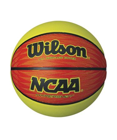 WILSON NCAA Hyper Shot Orange/Lime basketball, Official Size