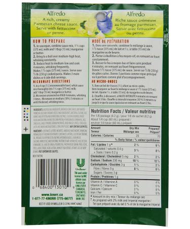 Knorr Pasta Sauce Mix Alfredo 37g/1.3oz - Imported from Canada - Buy Online on SooperMarket.com