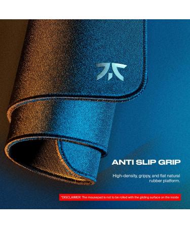 Buy Fnatic Dash XD Extended Gaming Mat | Professional E-sports | Non-Slip Rubber | Sewn Edges | XL Size 950x500mm | Black Hybrid Fabric - Buy Online on SooperMarket.com