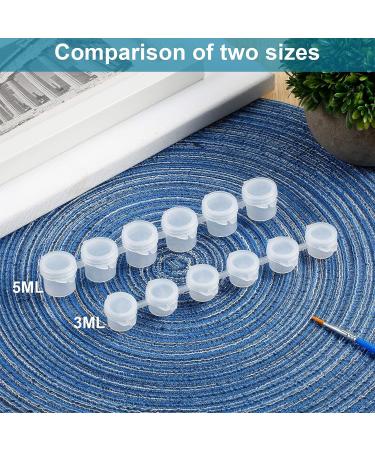 150 Strips 900 Pots Empty Paint Strips Paint Cup Pots Mini Strips Clear Plastic Storage Containers with Lids Art Painting Craft Supplies for Classrooms Schools Paintings Art Festivals (3 ml) - Buy Online on SooperMarket.com