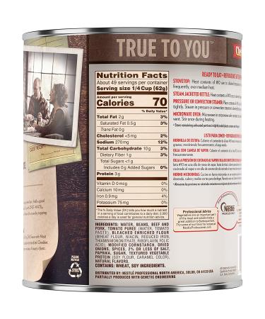 Chef-mate Hot Dog Canned Chili Sauce with Meat - 6 lb 12 oz (#10 Can Bulk) - Buy Online on SooperMarket.com