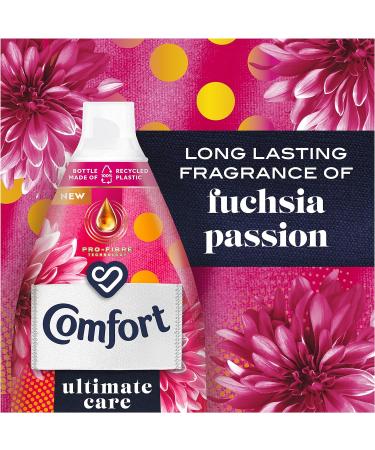 Comfort Ultimate Care Fuchsia Passion Fabric Conditioner - 6x 870ml (348 washes) | 100% Recycled Plastic | Complete Clothes Protection - Buy Online on SooperMarket.com