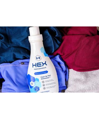 HEX Performance Fresh & Clean Laundry Detergent 64 Loads (Pack of 2) | Activewear Formula | Eco-Friendly 32 Fl Oz - Buy Online on SooperMarket.com