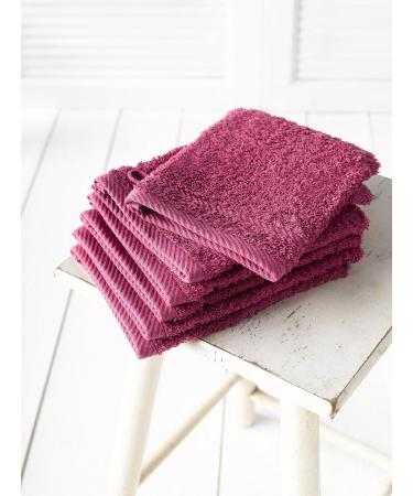 De Witte Lietaer 194825 Fuchsia Washcloth Set - 6-Piece Cotton 15x22 cm | Premium International Shipping - Buy Online on SooperMarket.com
