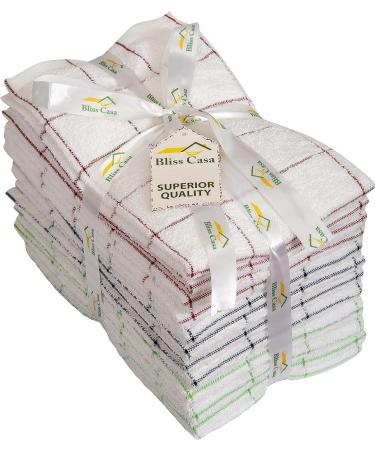 Bliss Casa Luxury Washcloth Set - 12x12 Inch, 12 Pack, 500 GSM, Highly Absorbent - Multipurpose Bathroom & Face Towels - Buy Online on SooperMarket.com