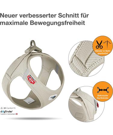 Shop Curli XS Beige Vest Harness - Air-Mesh Light Tan for Dogs | International Shipping Available - Buy Online on SooperMarket.com