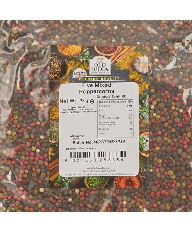 Old India Five Mixed Peppercorns 2kg - Premium Quality Blend | Pack of 1 - Buy Online on SooperMarket.com