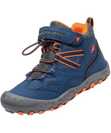 Mishansha children's hiking shoes non-slip lightweight trekking hiking boots for boys girls size 24-38 35 EU blue