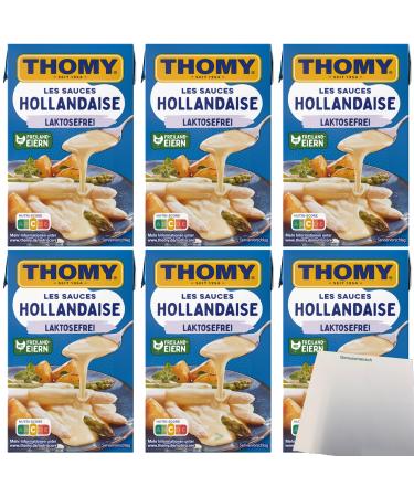 Thomy Les Sauce Hollandaise Lactose-free 6-pack (6x250ml pack) + usy Block