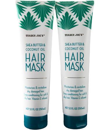 Shea Butter and Coconut Oil Hair Mask (2 Pack)