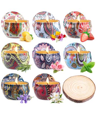 Fragrance candles gift set for women KearlGmbH 8 Pack Aromatherapy Candle set for stress relief natural soy wax women decorative scent candle for Christmas birthday Valentine's Day XMAS