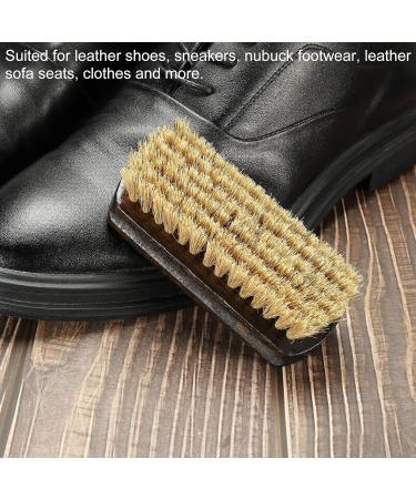 PATIKIL Bristle Shoes Brush Handheld Polish Daubers for Leather Boots Cloth Brown - Buy Online on SooperMarket.com
