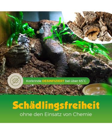 Kork-Deko Cork Bark Pieces I Aquarium Terrarium Decoration I Sachet 500g | Cleaned and disinfected - Buy Online on SooperMarket.com