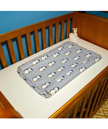 Callowesse Baby Changing Mat 79x47cm - Waterproof, Portable & Foldable - Grey Penguin Design - Buy Online on SooperMarket.com
