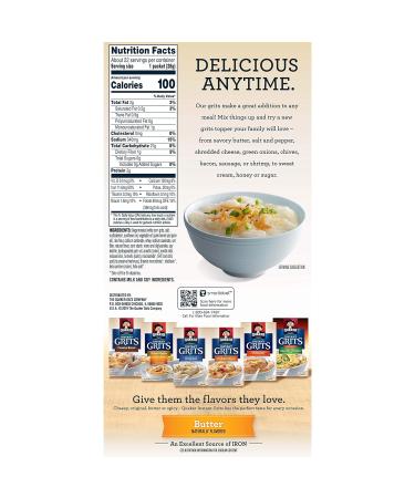 Quaker Instant Grits Butter Flavor Value Pack - 22 Packets - Buy Online on SooperMarket.com
