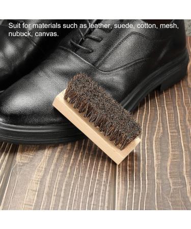 PATIKIL Horsehair Shoes Brush Square Handheld Polish Daubers for Leather Boots Cloth - Buy Online on SooperMarket.com