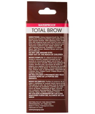 Cover Your Gray Total Brow Eyebrow Sealer and Color - Dark Brown | Long-Lasting Formula - Buy Online on SooperMarket.com
