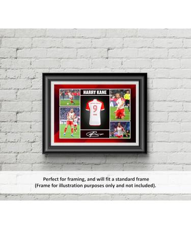 RJR PRINTS Harry Kane Signed A4 Montage Photo Bayern Munich Autograph Print | Perfect Football Gift - Buy Online on SooperMarket.com