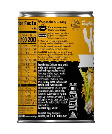 Campbell's Well Yes! Chicken Noodle Soup 16.2 oz. Cans (Pack of 4) - 4 Pack, 1.01 lb Each - Buy Online on SooperMarket.com