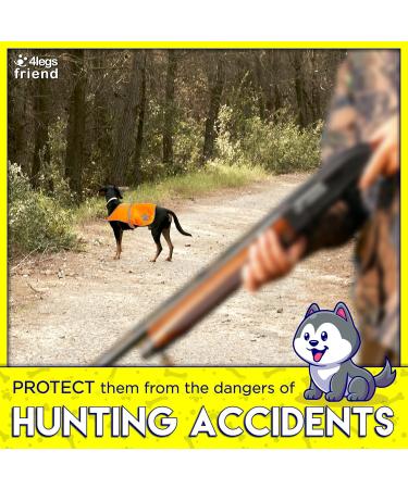 4Legriend Yellow Reflective Safety Vest for Dogs - 2 Pack Small | Keep Your Dog Visible & Safe from Cars & Hunting Accidents - Buy Online on SooperMarket.com