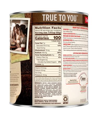 Chef-mate White Cheddar Cheese Sauce & Queso for Mac and Cheese - 6 lb 10 oz (#10 Can Bulk) - Buy Online on SooperMarket.com
