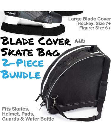 Athletico Skate Bag with Large Blade Cover - Black - Buy Online on SooperMarket.com