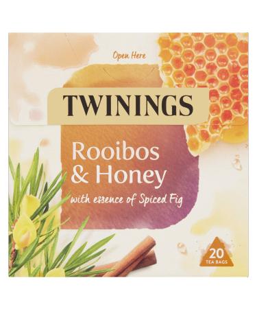 Twinings Rooibos & Honey Tea Bags 20 Count (Pack of 1) ROOIBOS/HONEY Single