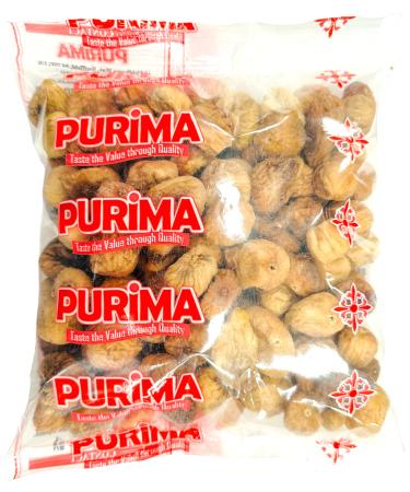 Dried Figs 1kg Ready to Eat - Premium Sun Dried Turkish Fig Lerida Natural Soft Fresh Whole Small Baby Fruits Dry No Added Sugar Unsweetened Unsulfured Round Bulk Non GMO & Vegan - PURIMA 1kg RETAIL