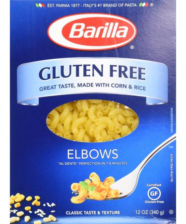 Barilla Gluten Free Elbows 12 Oz (Pack of 3)