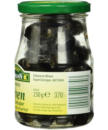 Feinkost Dittmann Black Olives - Greek Style Dry Pickled 6 x 230g | Premium Quality International Shipping - Buy Online on SooperMarket.com
