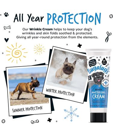 BUGALUGS Wrinkle paste for Bulldogs French Bulldogs wrinkly dogs & cats. For itchy wrinkle folds tear stains & tail pockets anti-itch & itchy dog skin relief. Great itch remedies for dogs 75g - Buy Online on SooperMarket.com