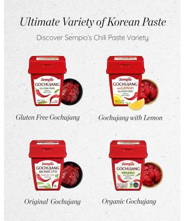 Sempio Korean Gochujang with Lemon (8.81 oz) - Gluten Free, Vegan, Non-GMO Chili Paste - Buy Online on SooperMarket.com