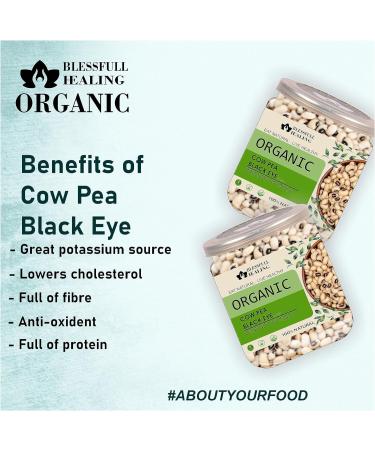 Blessfull Healing Organice Cow Pea Black Eye (LOBIA) 2 lb (907 Gram) - Buy Online on SooperMarket.com