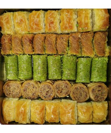 Gulluoglu Assorted Turkish Baklava 36 Pieces - 2.54 lb Metal Tin Box - Buy Online on SooperMarket.com
