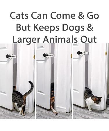 FlexLatch Cat Door Holder Latch - Bright White Alternative for Cats. Easy Install, Keeps Dogs Out. Baby Proof Design for Safety - Buy Online on SooperMarket.com