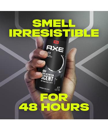 AXE Black Men's Body Spray - 48HR Odor Protection - Frozen Pear & Cedarwood - Aluminum Free - 4 oz (4 Count) - Buy Online on SooperMarket.com