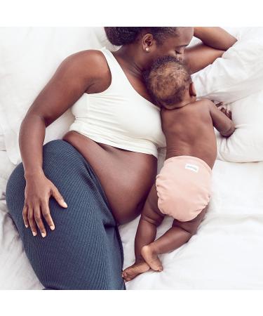 Esembly Cloth Diaper Outer Waterproof Cloth Diaper Cover Swim Diaper Leak-Proof and Breathable Layer Over Prefolds Flats or Fitteds Reusable Diaper with Snap Closure Size 2 (18-35lbs) Blush Size 2 Blush - Buy Online on SooperMarket.com