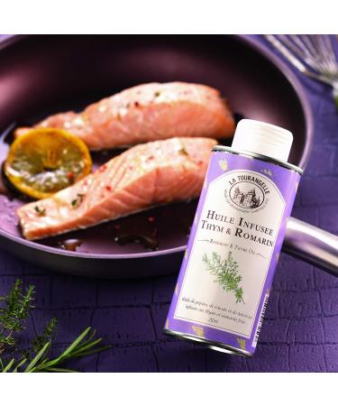 La Tourangelle Thyme & Rosemary Oil - Pack of 3 (750 ml) | Premium Culinary Oil for Cooking & Dressings - Buy Online on SooperMarket.com