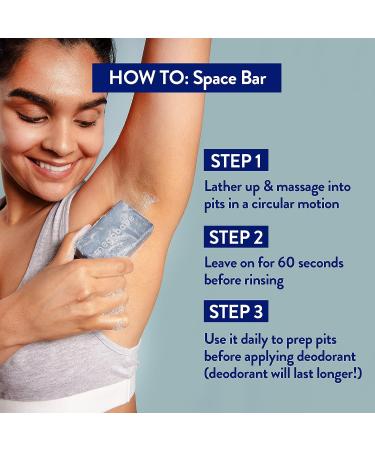 MEGABABE Underarm Bar Soap - Space Bar with Charcoal for Odor Control - 3.5 oz - Buy Online on SooperMarket.com