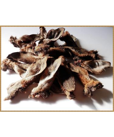 DriedDogTreats 10 ears 100% PURE FURRY DOE ROE-DEER VENISON EARS - treats chews snack NATURAL hypoallergenic - Buy Online on SooperMarket.com
