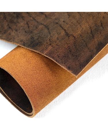 Genuine Leather Sheets Set of 4  Leather Material  Genuine Leather for Crafts | Leather Roll  Soft Leather  Sheet Leather for Crafts | Quality Raw Leather 12" x 12" + 36" Leather Cord - Buy Online on SooperMarket.com